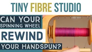 Rewinding bobbins on a spinning wheel
