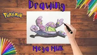 Drawing Ugly mega Muk | How much can I progress???