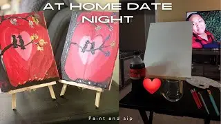 At home date night | Paint and sip