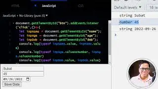 how to get exact values with its type from html input elements in vanilla javasc