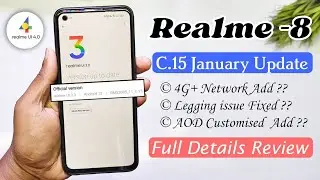 Realme 8 C.15 January 2023 Update |realme 8 realme UI 4.0 Update |Realme 8 C.15 Update New Features