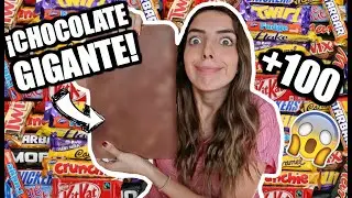 DERRITIENDO 100 BARRAS DE CHOCOLATE *QUEDÓ ENORME*