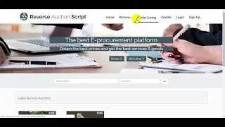 PHP Reverse Auctions Script