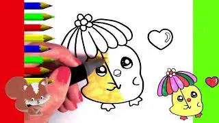 Kawaii. Dibujos para dibujar. Dibujos cute para hacer muy fácil. Pollito 🐣