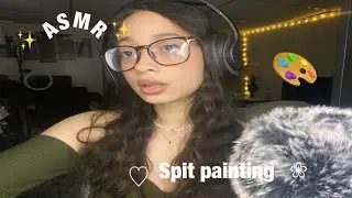 ASMR- WET SPIT PAINTING YOU!!WILL MELT YOU BRAIN!!! 🧠 🖼💧