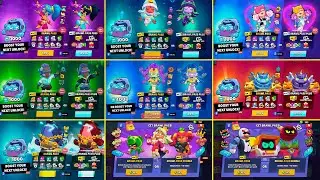 ALL 29 BRAWL PASS BUYING SCREENS | Season 1 to Season 29 