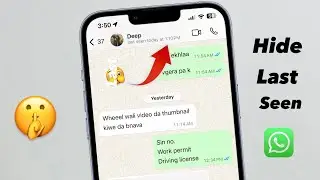 Hide Whatsapp Last Seen in iPhone || How to Hide Last Seen in WhatsApp