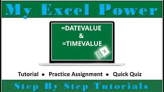 Excel Functions: DateValue TimeValue
