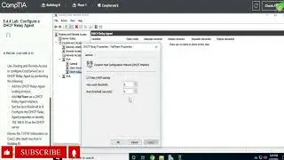 Network 6.4.4 Lab Configure a DHCP Relay Agent Testout