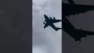 EAA AirVenture Oshkosh 2024: C-17 departing from #OSH24.