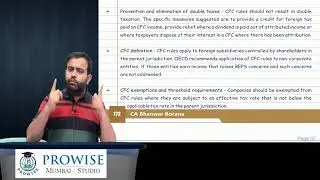 CA FINAL BEPS Revision Paper 7 & 6C