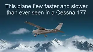 Unrealistic flying speeds in a Cessna airplane | Rare video | Cardinal 177B