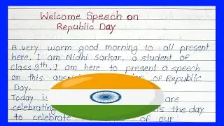 Welcome speech on republic Day