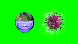 Coronavirus (covid-19) green screen video animation
