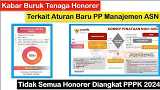Kabar Buruk Honorer Terkait Aturan Baru PP Manajemen ASN ~ Tidak Semua Honorer Diangkat PPPK 202024