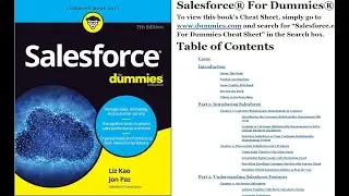 Salesforce For Dummies 2020 Lesson Part 1 Tutorial