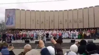 Шествие дедом морозов в Краснодаре
