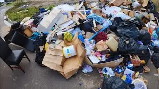 The Curbs Are Covered In Waste