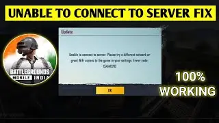 unable to connect to server please try a different network bgmi 🔥 BGMI Unable To Connect Fix