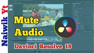 #25 How to mute Audio in Davinci Resolve 18