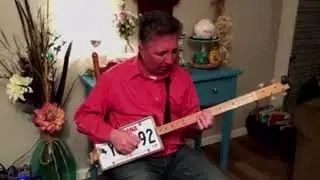 It Is Well on license plate guitar