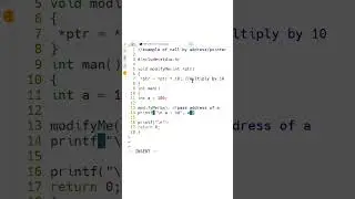 #47 Learn C Programming : pass by address #shorts #cprogramming  #cppbuzz.com