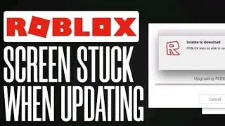 how to fix the roblox screen stuck when updating / installing ( easy steps) 