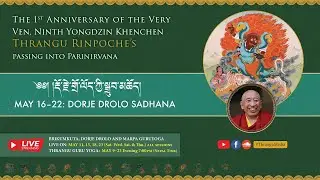 ༈ རྡོ་རྗེ་གྲོ་ལོད་ཀྱི་སྒྲུབ་མཆོད། Dorje Drolo Sadhana | Swift Return Prayers | Thrangu Rinpoche