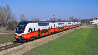 Neuer ÖBB Doppelstocktriebzüge der Reihe 4736 auf Testfahrt (4K)