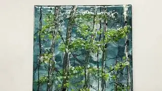 #Fused Glass #Painting with #enamels and #frit learn how to create this beautiful piece  on #patreon