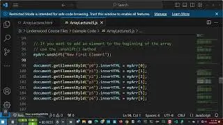 Array and Their Methods Lecture