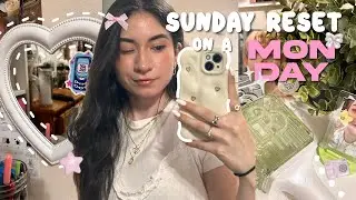 sunday reset BUT on a monday 🌷‎♡₊˚