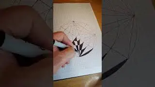 How to draw an optical illusion of a diamond #shorts #viralvideo #art #trending