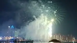 Eid Fire works at Katara #qatar