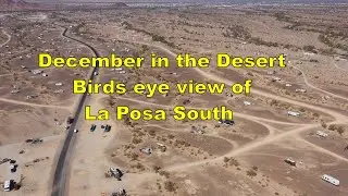 December 2023 in the Desert a birds eye view of La Posa South LTVA Quartzsite Az