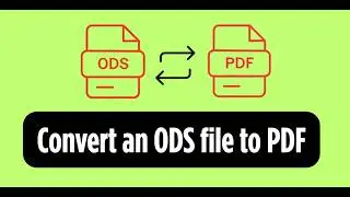 How to Convert ODS to PDF Online 🔥 Free Spreadsheet to PDF Converter (2026)