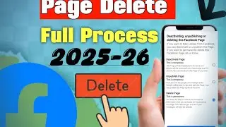 Facebook page Delete kaise kare full New process 2025