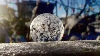 Что произойдёт с мыльным пузырём на морозе