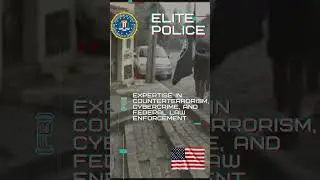 Police: With Special Units. FBI - USA
