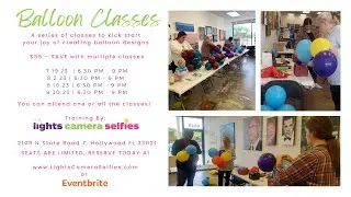 Join Us In A Beginning Balloon Class - Learn How To Create Balloon Designs In Hollywood, Florida