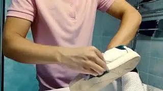 Как отбелить кроссовки!?💪 #белыекроссовки поход на море 🌞🏄