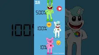#Animation: HoppyHopsotch 1000%🤩 CraftyCorn 100%😊 PickyPiggy 10%😑 #smilingcritters