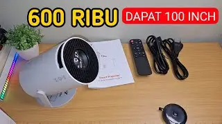 SMART PROJECTOR 600 THOUSAND 100 INCH TV SIZE, REVIEW XGODY GIMBAL 3 MINI PROJECTOR