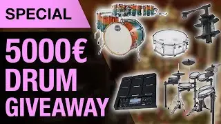 HUGE Drum Giveaway worth over 5000€ | Beyerdynamic, Alesis, Paiste, Mapex, Pearl & More | Thomann