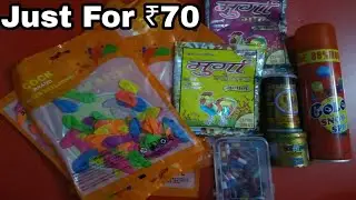 Cheapest Holi Colours And Crackers Market
