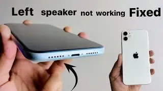 iPhone left speaker not working- Fixed 😍 || iPhone speaker problem