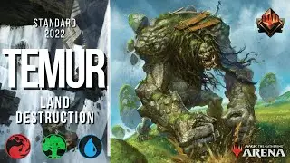 TEMUR LAND DESTRUCTION | MYTHIC STANDARD 2022 BO1 DECK GUIDE | D&D Forgotten realms Teamur ramp