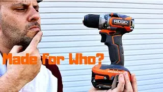 RIDGID Subcompact 18v Drill Review - Putting the the all new Ridgid Sub-compact Drill to the test!