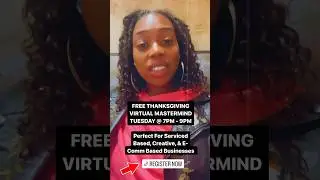 FREE VIRTUAL MASTERMIND FOR ENTREPRENEURS TUESDAY NOV. 21st! DM Me On Instagram @dpjeter for access