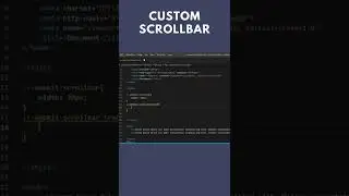 custom scrollbar in html